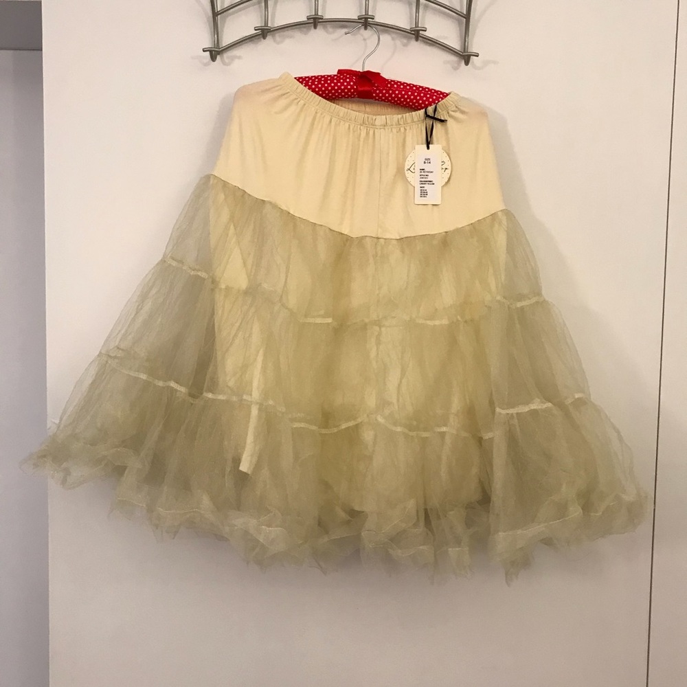 NWT cream colored petticoat